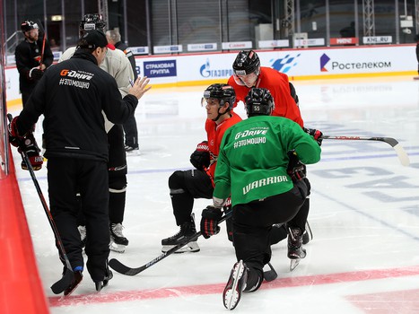 Раскатка «Авангарда» перед матчем с «Ак Барсом»