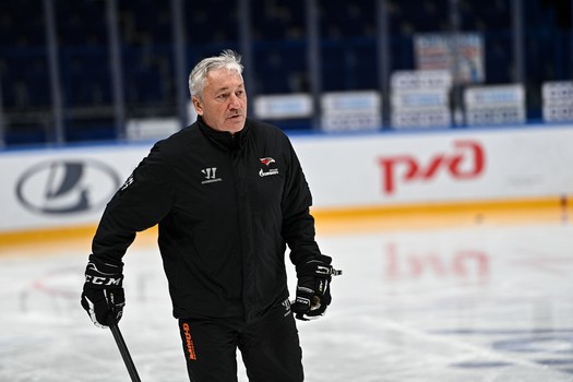 Раскатка «Авангарда» перед матчем в Ярославле