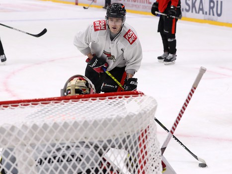 Тренировка «Авангарда» перед стартом турнира в Санкт-Петербурге