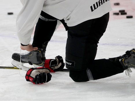 Тренировка «Авангарда» перед матчем в Екатеринбурге