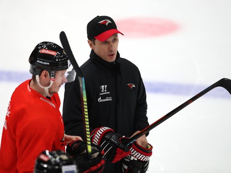 Раскатка «Авангарда» перед матчем с «Трактором»