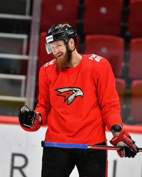 Раскатка «Авангарда» перед матчем с «Металлургом»