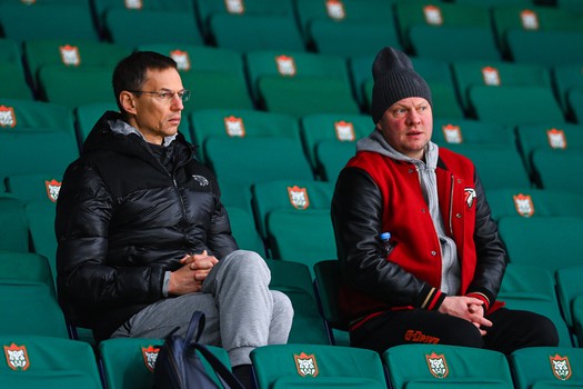 Раскатка «Авангарда» перед матчем в Казани