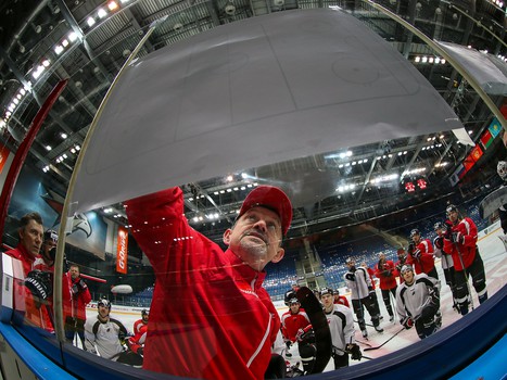 Раскатка «Авангарда» перед матчем с «Торпедо»