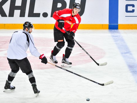 Раскатка "Авангарда" перед матчем с ХК "Сочи"