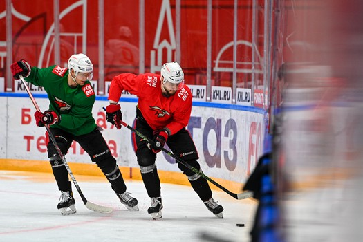 Раскатка «Авангарда» перед выездным матчем со «Спартаком»