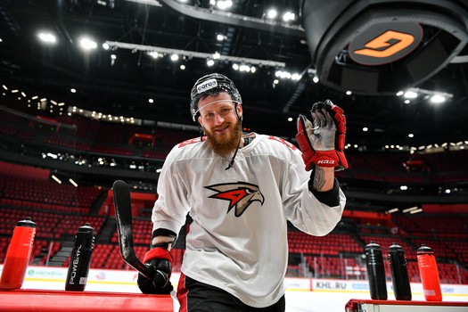 Тренировка «Авангарда» перед матчем со «Спартаком»