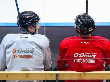 Раскатка «Авангарда» перед матчем с «Магниткой»