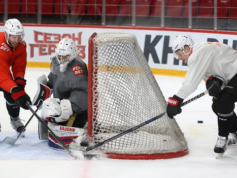 Тренировка «Авангарда» перед выездом