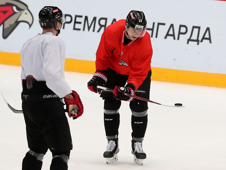 Раскатка «Авангарда» перед матчем с «Магниткой»