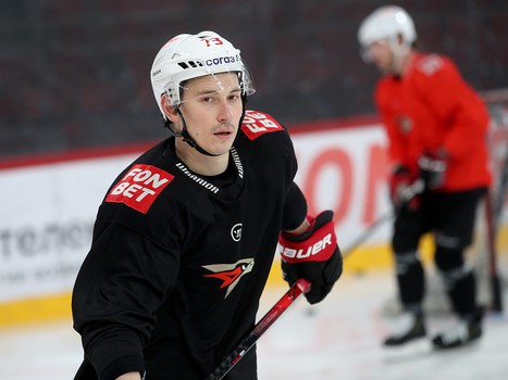 Тренировка «Авангарда» в Екатеринбурге перед третьим матчем серии с «Автомобилистом»