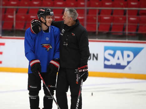 Раскатка «Авангарда» перед матчем с «Трактором»