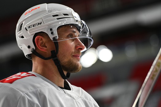 Тренировка «Авангарда» перед матчем в Екатеринбурге