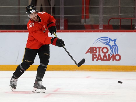 Раскатка «Авангарда» перед матчем с ХК «Сочи»