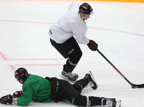 Раскатка «Авангарда» перед матчем с «Магниткой»