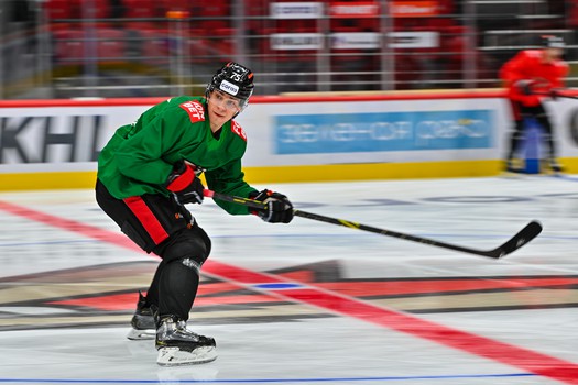 Раскатка «Авангарда» перед матчем с «Металлургом»