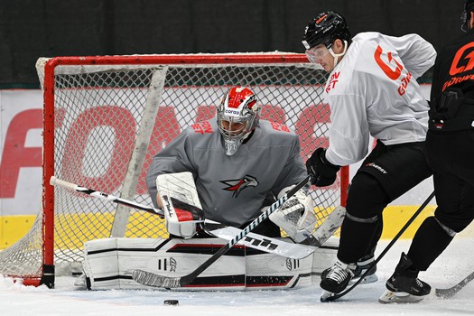 Раскатка «Авангарда» перед матчем с «Салаватом Юлаевым»