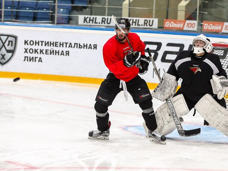 Открытая тренировка «Авангарда» для СМИ