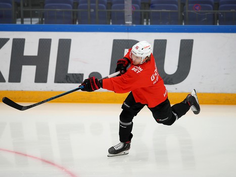 Тренировка «Авангарда» перед стартом финала Кубка Гагарина