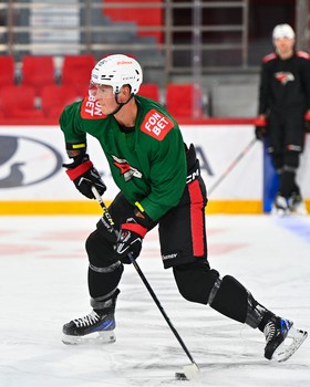 Раскатка «Авангарда» перед матчем в Екатеринбурге