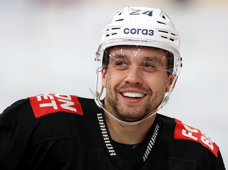 Раскатка «Авангарда» перед матчем в Екатеринбурге