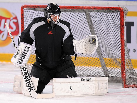 Первая тренировка Хенрика Карлссона в "Авангарде"