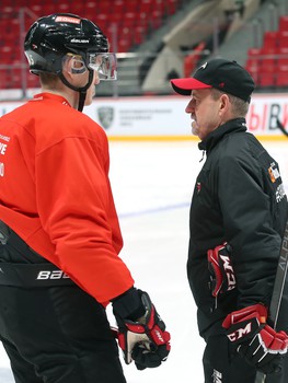 Раскатка «Авангарда» перед матчем с «Ак Барсом»