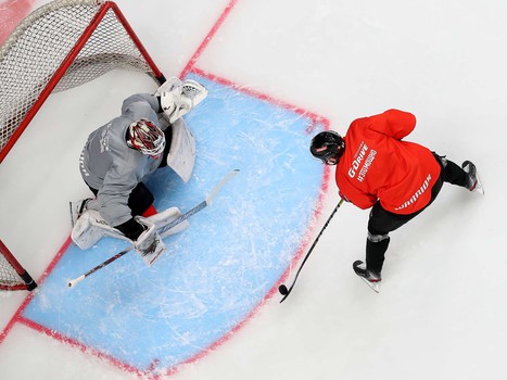 Раскатка «Авангарда» перед матчем с «Салаватом Юлаевым»