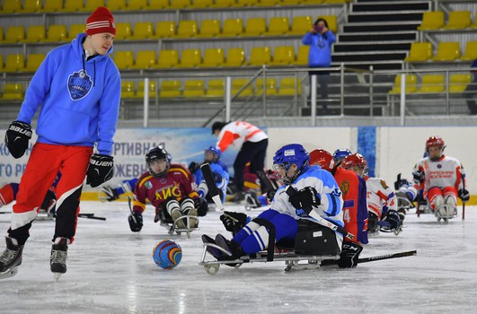 Турнир по следж-хоккею в Омске, день 2