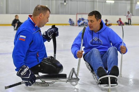 Турнир по следж-хоккею в Омске, день 2
