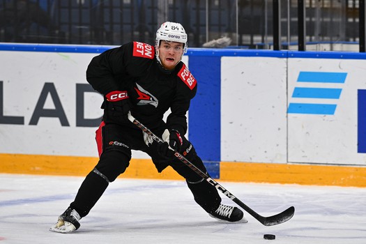 Раскатка «Авангарда» перед матчем в Минске