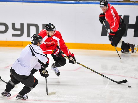 Раскатка "Авангарда" перед матчем с ЦСКА