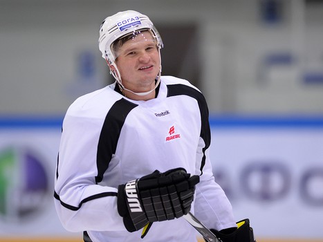 Раскатка "Авангарда" в Астане перед матчем с "Барысом" 17 сентября 2013