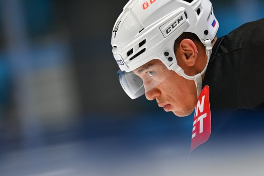 Раскатка «Авангарда» перед матчем в Астане