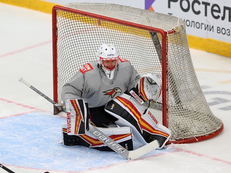 Раскатка «Авангарда» перед матчем в Нижнем Новгороде