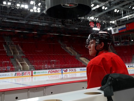 Раскатка «Авангарда» перед матчем с «Амуром»