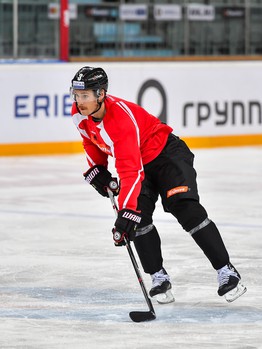 Раскатка "Авангарда" перед матчем с "Нефтехимиком"