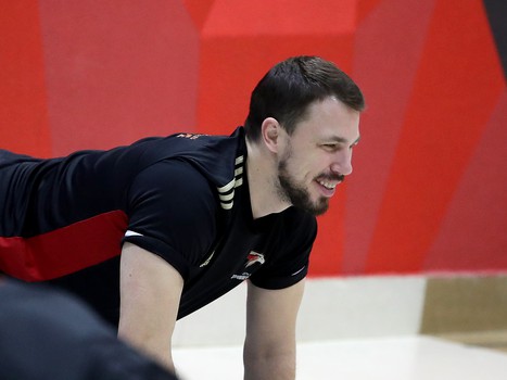 Раскатка «Авангарда» перед матчем с рижским «Динамо»