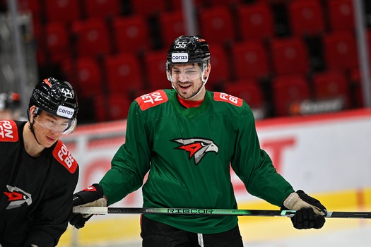 Раскатка «Авангарда» перед матчем со «Спартаком»