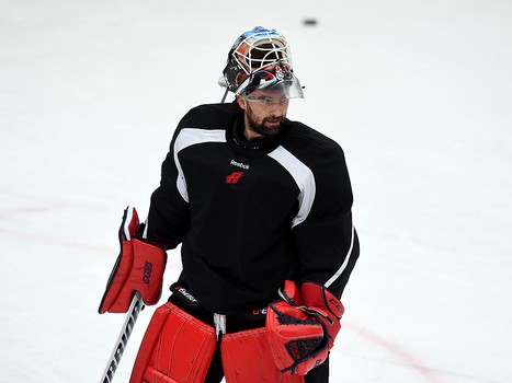 Раскатка "Авангарда" перед матчем с "Нефтехимиком"