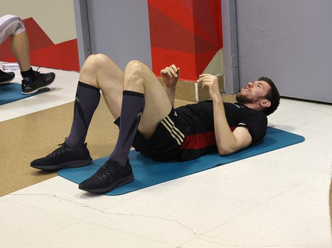 Тренировка «Авангарда» во время паузы в чемпионате