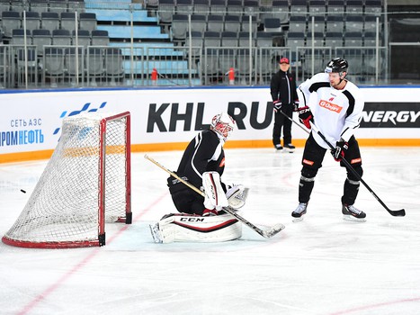 Раскатка "Авангарда" перед игрой со "Слованом"