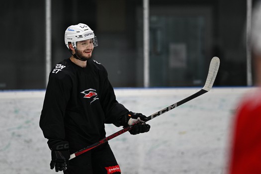 Тренировка «Авангарда» перед матчем в Казани