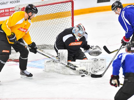 Раскатка "Авангарда" перед матчем с ЦСКА