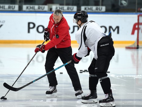 Раскатка "Авангарда" перед матчем с "Куньлунь Ред Стар"