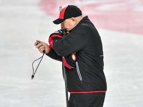 Открытая тренировка "Авангарда" для СМИ перед стартом второго раунда плей-офф