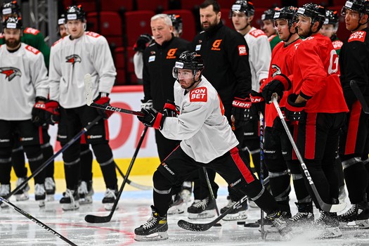 Раскатка «Авангарда» перед матчем с «Ак Барсом»