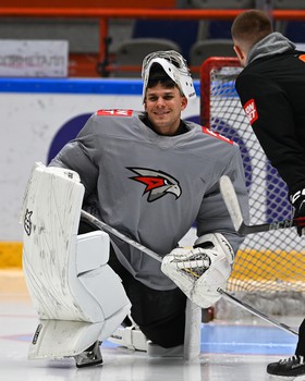 Тренировка «Авангарда» перед матчем в Хабаровске