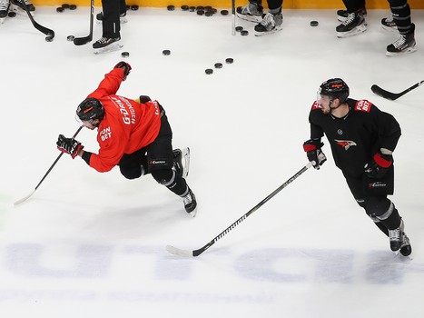 Тренировка «Авангарда» во время паузы в чемпионате