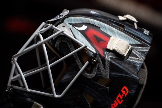 Новые шлемы вратарей «Авангарда»